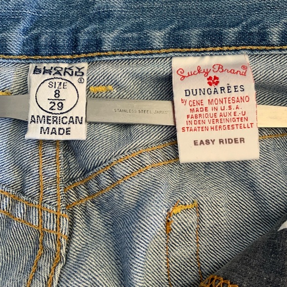 Lucky Brand EASY RIDER Button Fly Womens Distressed Jeans 30/30 - Picture 7 of 13